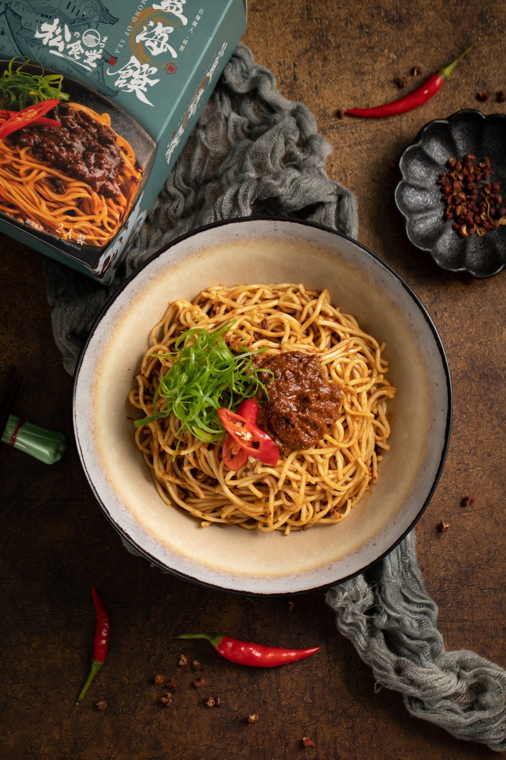 藍海饌-椒燥味噌乾拌麵2入裝