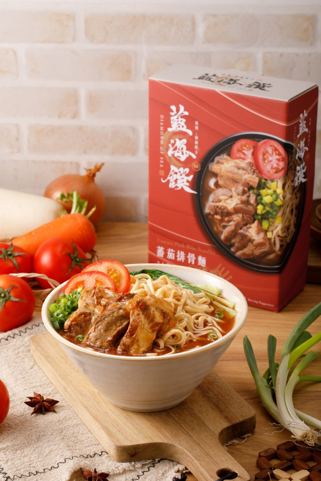 藍海饌-蕃茄排骨麵2入裝