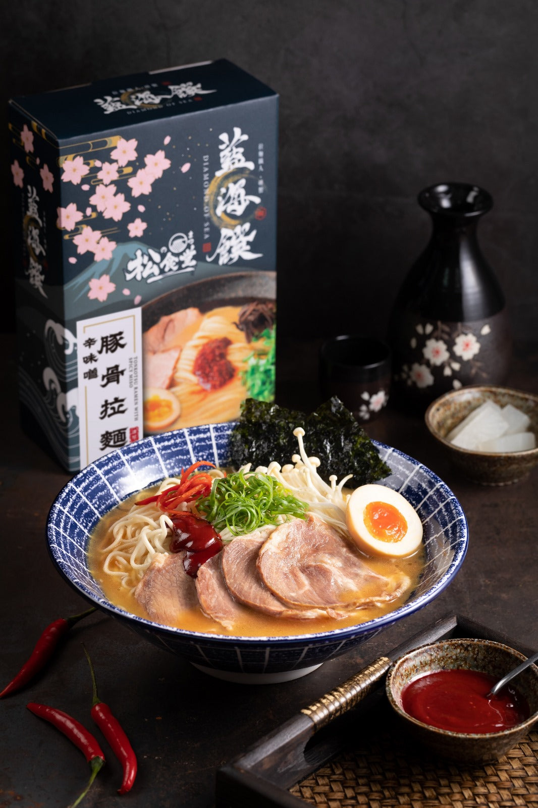 藍海饌-辛味噌豚骨拉麵2入裝