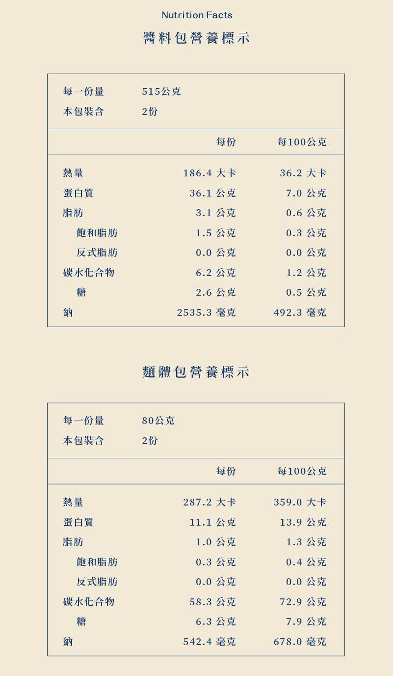 藍海饌-紅燒牛肉麵2入裝